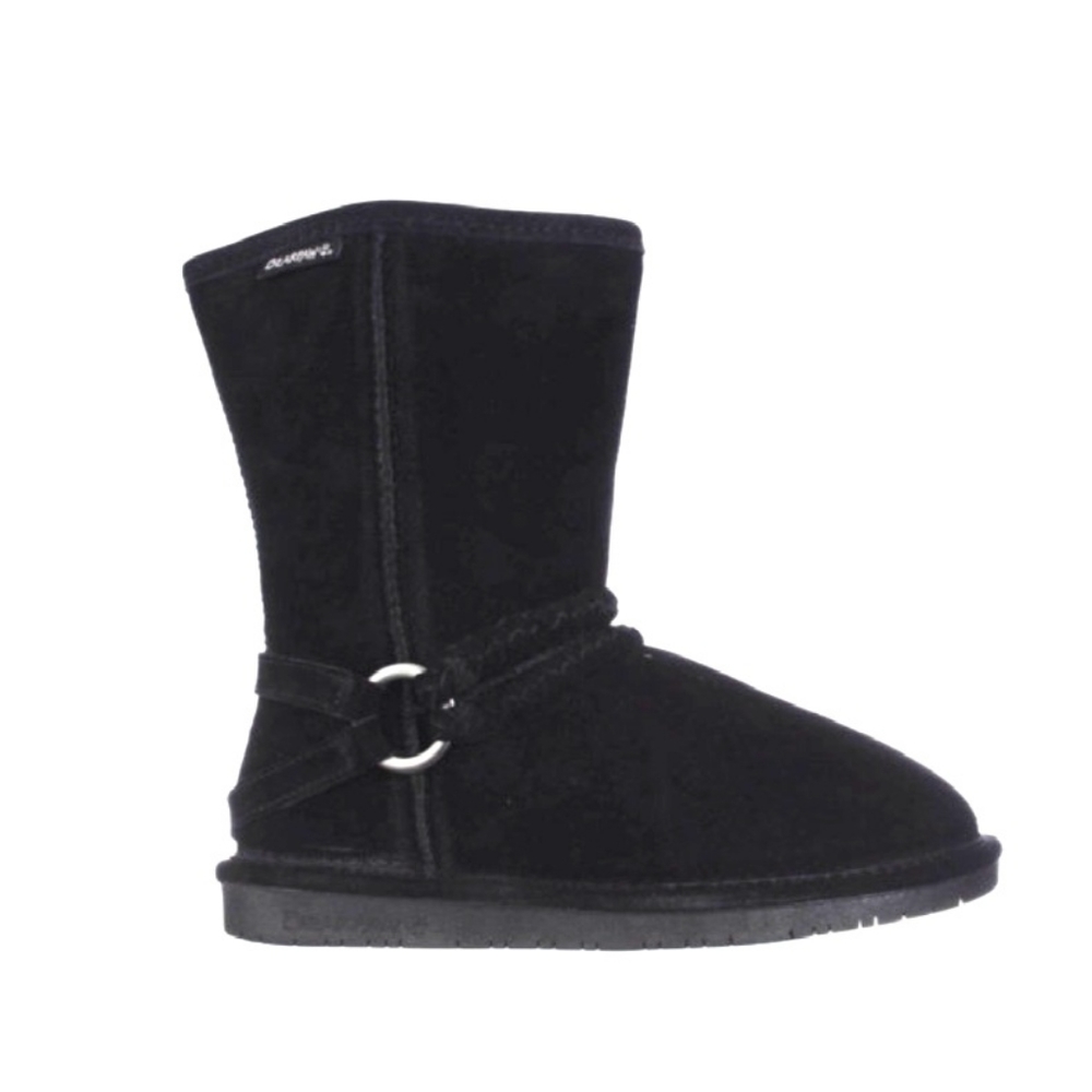 Bearpaw Womens 9M Black Adele Suede Pull On Boots - Picture 3 of 10